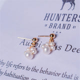 Korea Style Cat Claw Paw Earrings 14K Filled Silver 925