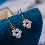 Korea Style Cat Claw Paw Earrings 14K Filled Silver 925