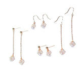 Korea Style Cat Claw Paw Earrings 14K Filled Silver 925