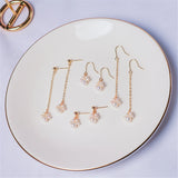 Korea Style Cat Claw Paw Earrings 14K Filled Silver 925