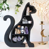 Cat Crystal Shelf Cat PVC Crystal Display Shelf Essential Oil Display Wall Shelf