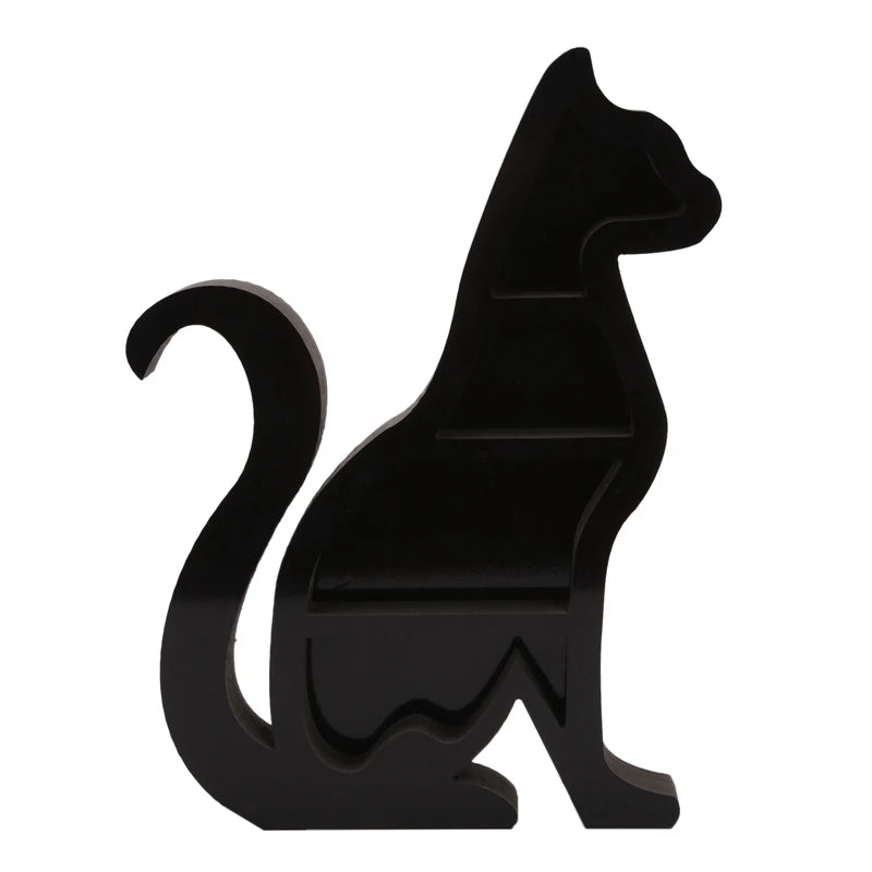 Cat Crystal Shelf Cat PVC Crystal Display Shelf Essential Oil Display Wall Shelf