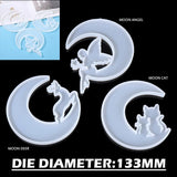 Cat Deer Moon Resin Epoxy Mold Silicone Casting Mould DIY Decoration