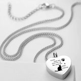 Cat/Dog Ashes Necklace Memorial Pet Cremation Urn Necklace Heart