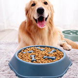 Cat Dog Bowl Resin Mold Puppy Slow Feeder Pet Puzzle Food Dish Silicone Mould