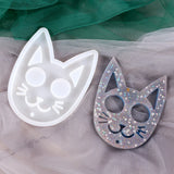 Cat Face Silicone Casting Molds For DIY Resin Keychain Pendant