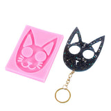 Cat Face Silicone Casting Molds For DIY Resin Keychain Pendant