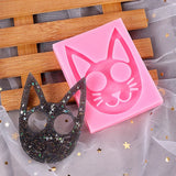 Cat Face Silicone Casting Molds For DIY Resin Keychain Pendant