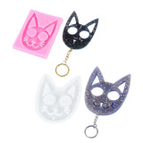 Cat Face Silicone Casting Molds For DIY Resin Keychain Pendant