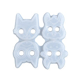Cat Head Key Chain Mold DIY Craft Crystal Epoxy Keychain Resin Silicone Mold