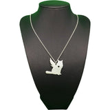 Cat Memorial Stainless Steel Necklace Pet Loss Gift YP6066