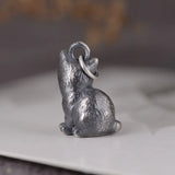 Cat Necklace Pendant Silver Jewelry 925 Sterling Silver Vintage Style