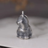 Cat Necklace Pendant Silver Jewelry 925 Sterling Silver Vintage Style