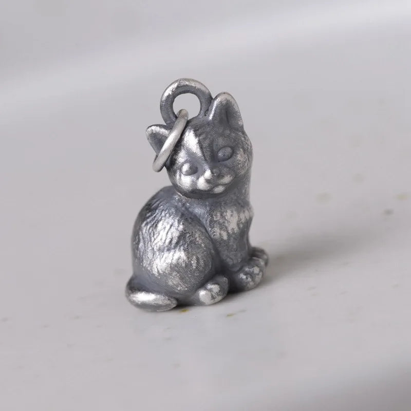 Cat Necklace Pendant Silver Jewelry 925 Sterling Silver Vintage Style