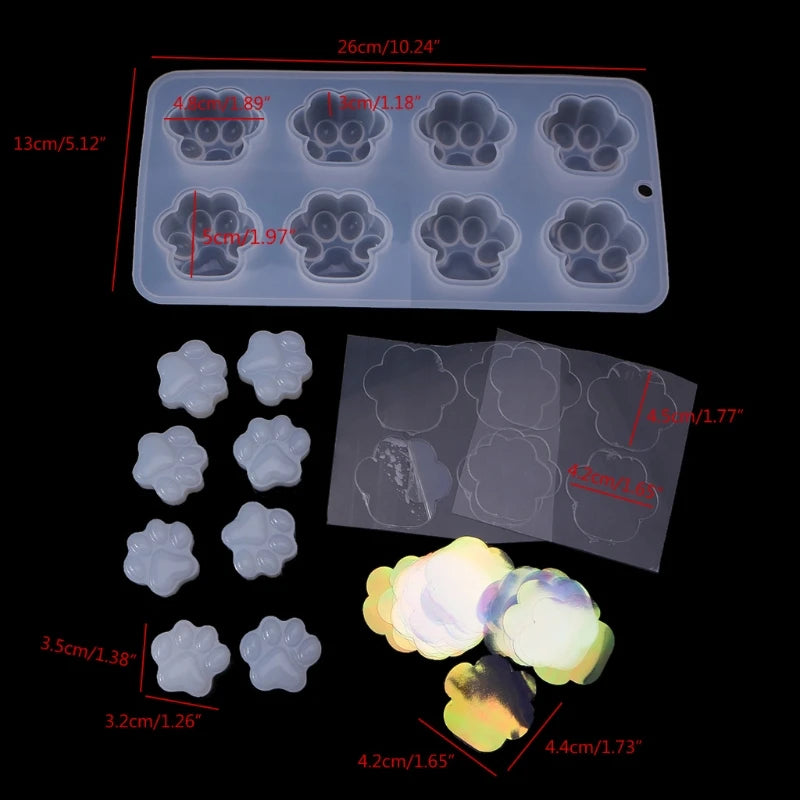 Cat Paw Silicone Mold for Jewelry Making