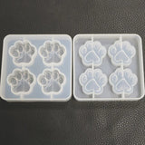 4 Cavity Cat/Dog Paw Silicone Mold for UV Resin Epoxy Mould Craft