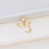 Cat Shape 925 Silver Pendant Base Settings for Gemstones 5pcs/lot