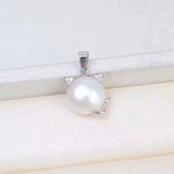 Cat Shape 925 Silver Pendant Base Settings for Gemstones 5pcs/lot