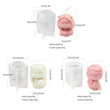 3D Cat Candle Silicone Mold Small Man Woman Fondant Mould for Cakes