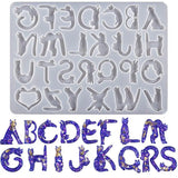 Cat Shaped Alphabet Resin Silicone Molds for Jewelry Making