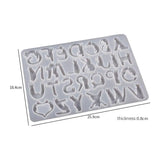 Cat Shaped Alphabet Resin Silicone Molds for Jewelry Making