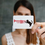 Cat Theme Cut Dies Multiple Musical Instruments Metal Cutting Dies