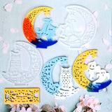 Cat Witch Halloween Epoxy Resin Mold DIY Handcraft Home Decoration