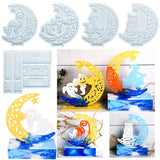 Cat Witch Halloween Epoxy Resin Mold DIY Handcraft Home Decoration