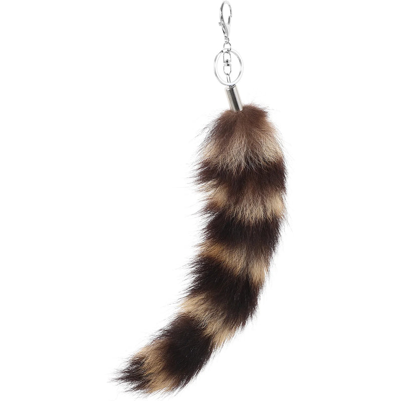 Faux Fur Tail Keychain Bag Charm Plush Animal Handbag