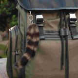 Faux Fur Cat Wolf Fox Tail Keychain Raccoon Tail Bag Charm Plush Animal Handbag