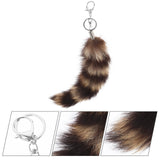 Faux Fur Tail Keychain Bag Charm Plush Animal Handbag