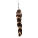 Faux Fur Tail Keychain Bag Charm Plush Animal Handbag