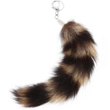 Faux Fur Tail Keychain Bag Charm Plush Animal Handbag