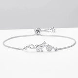 Cat & Ball Charm Bracelets Women's Hand Jewelry