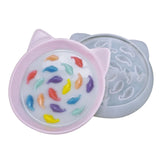 Cat and Dog Bowl Epoxy Resin Mold Puppy Slow Feeder Silicone Mold DIY Crafts