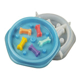 Cat and Dog Bowl Epoxy Resin Mold Puppy Slow Feeder Silicone Mold DIY Crafts