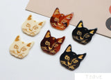 Cat head pendant for DIY earrings jewelry