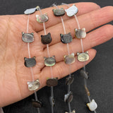 Cat Head Shape Shell Beads 8x10mm for DIY Jewelry Making