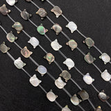 Cat Head Shape Shell Beads 8x10mm for DIY Jewelry Making