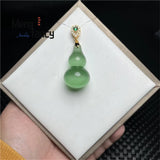 Cat's Eye Stone Gourd Natural Jade Pendant Charms Jewelry Men Women
