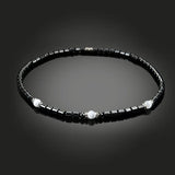 Cat's Eye Terahertz Magnetic Beads Collar Necklace