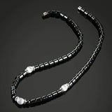 Cat's Eye Terahertz Magnetic Beads Collar Necklace