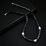 Cat's Eye Terahertz Magnetic Beads Collar Necklace