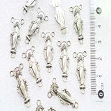 Catholic Our Lady Three Holes Cross Pendant for DIY Necklaces