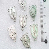 Catholic Our Lady Three Holes Cross Pendant for DIY Necklaces