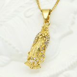 Catholic Virgin Mary Necklace 316L Stainless Steel Pendant