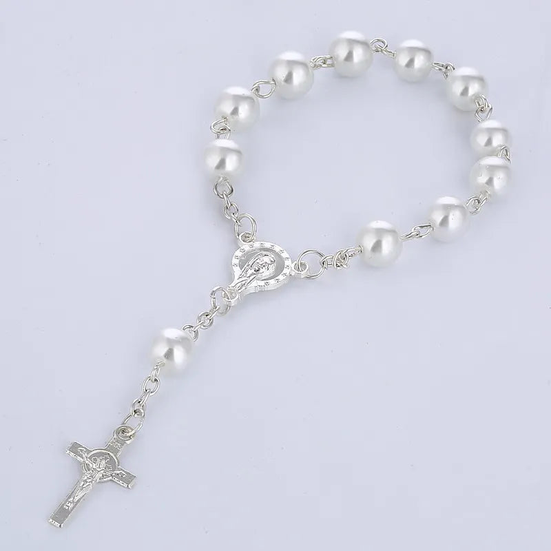 Catholic Rosary Necklace Glass Beads 12 Pcs Lot