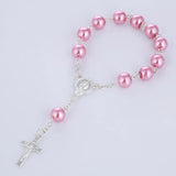 Catholic Rosary Necklace Glass Beads 12 Pcs Lot