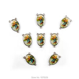 Catholic Rosary Centerpiece St. Christopher Protect Help  Us