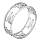 Vintage Gothic Cat Kitten Ring for Women